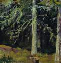 Еловый лес. 1890 - 36,5 х 59,5