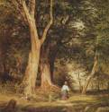 Женщина с мальчиком в лесу. 1868 - 43,8 х 31,6 Бумага, перо, тушь, акварель, лак
