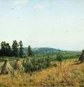 Сжатое поле. Полесский пейзаж. 1884 - 71.5 х 117.5