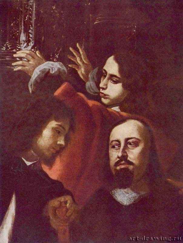 Камнерез Дионисио Мизерони с семьей. 1653 * - 185 x 251 смХолстБароккоЧехия (Богемия)Прага. Национальная галерея