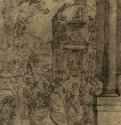 Подданные и Богемия приносят присягу императору Леопольду I. 1658 - 197 х 140 мм. Перо бистром, по подготовке черным мелом, отмывка, на светло-коричневой бумаге. Прага. Народная галерея, Дворец Кинских (Гравюрный кабинет). Чехия.