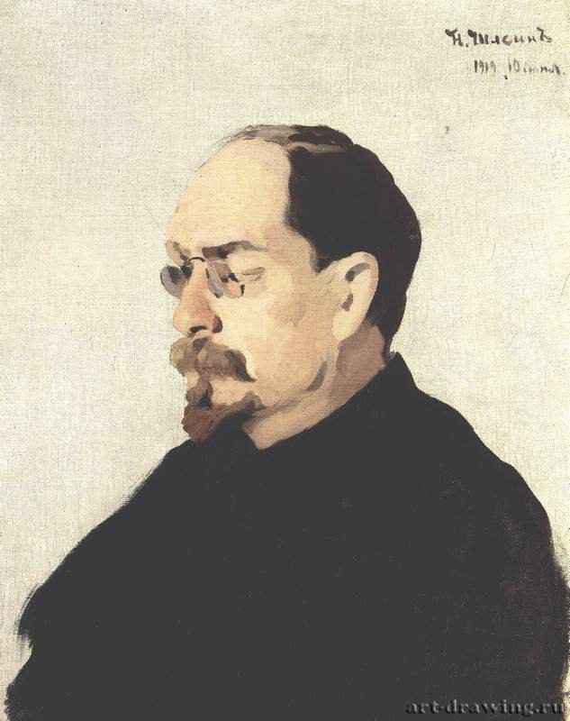 Портрет А. В. Луначарского. 1919 - 64,5 x 52,2 смХолст, маслоРоссияКострома. Костромской областной музей изобразительных искусств