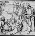 Христос в Гефсимании. 1820 - 227 х 284 мм. Перо и кисть на бумаге. Линц. Музей земли Верхняя Австрия, Собрание графики.