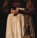 Портрет Эльсбет Лохман, жены цюрихского чиновника Якоба Швитцера. 1564 - 191 x 66,5 смДерево, маслоВозрождениеШвейцарияБазель. Художественный музейПарная картина к портрету ее мужа