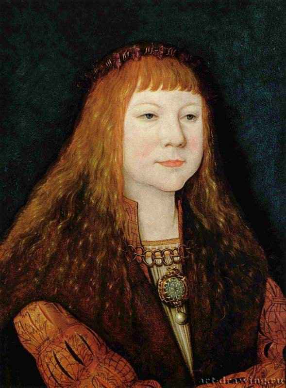 Портрет Людовика II Венгерского. 1515 - 29 x 22 смЛиповая доскаВозрождениеГерманияВена. Художественно-исторический музей