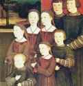 Конрад Релингер-старший со своими восемью детьми, правая доска. Восемь детей Конрада Релингера. 1517 - 209 x 98 смДеревоВозрождениеГерманияМюнхен. Старая пинакотека