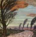 Ненастье, 1920 г. - Дерево, масло; 60 x 62,5 см. Символизм. Германия. Мюнхен. Частное собрание.