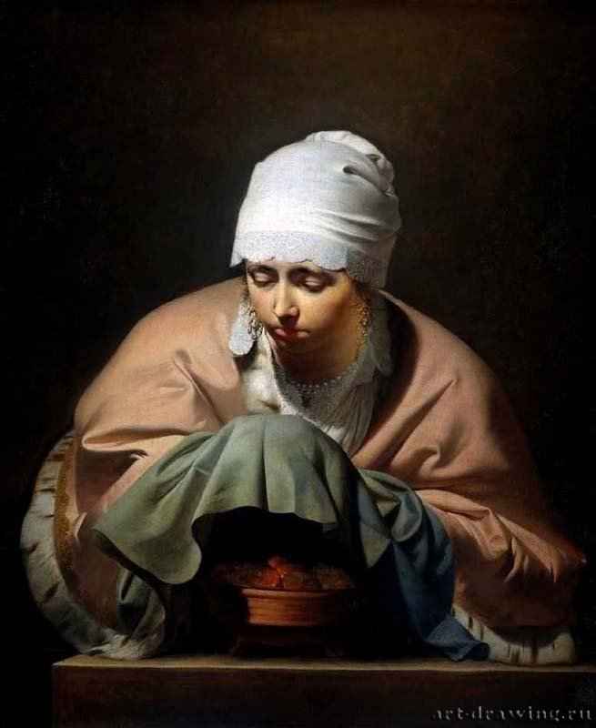 Девушка, греющая руки. 1650 - Холст, масло 97 x 81 Риксмузеум Амстердам