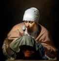 Девушка, греющая руки. 1650 - Холст, масло 97 x 81 Риксмузеум Амстердам