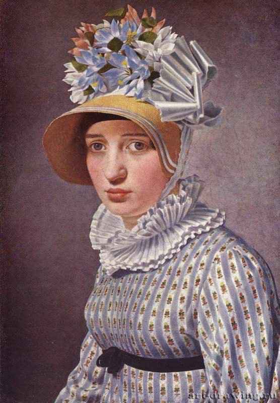 Портрет Анны Марии Маньяни. 1814 - 31 x 22 смХолст, маслоКлассицизмДанияКопенгаген. Собрание Хиршшпрунга