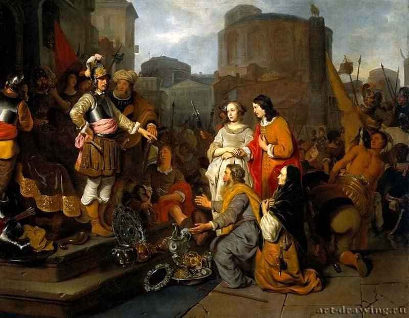 Умеренность Сципиона. 1652 - Холст, масло 133 x 168 Риксмузеум Амстердам