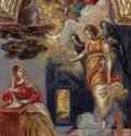 Полиптих д'Эсте. Благовещение Марии. 1560-1565 * - 37 x 23,8 смДерево, темпераМаньеризмИспанияМодена. Галерея Эстенсе
