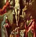 Распятие с Богоматерью, Иоанном и Марией Магдалиной. 1590 * - Холст, маслоМаньеризмИспанияМадрид. Прадо