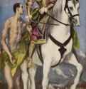 Св. Мартин и нищий. 1597-1599 * - 98 x 191 смХолст, маслоМаньеризмИспанияВашингтон. Национальная картинная галерея