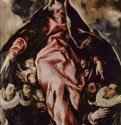 Мадонна покрова. 1603-1605 - 184 x 124 смХолст, маслоМаньеризмИспанияИльескас (близ Толедо). Церковь Госпиталя де ла Каридад