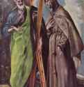 Апостол Андрей и св. Франциск. 1604 * - 167 x 113 смХолст, маслоМаньеризмИспанияМадрид. Прадо