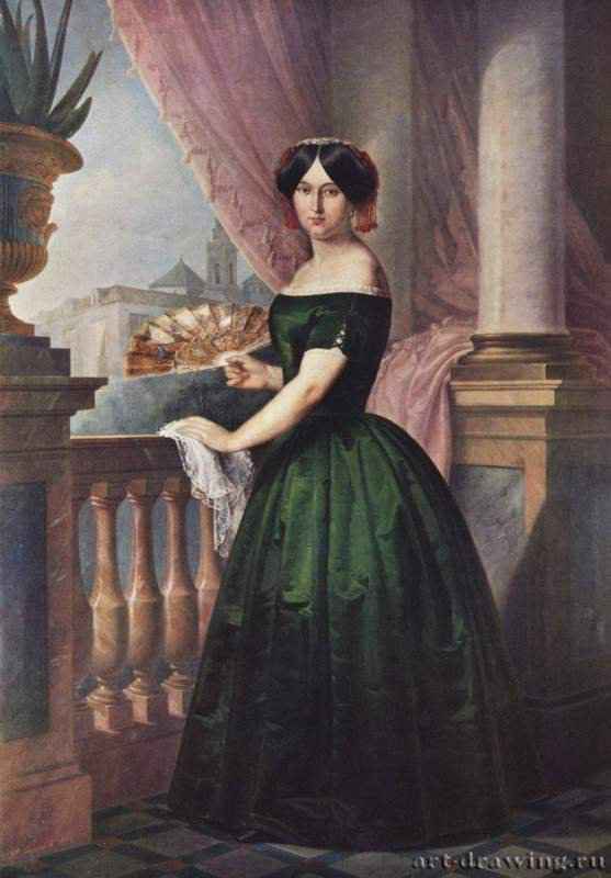 Донья Хосефа Гарсия Солис. 1852 - 210 x 157 смХолстНеoклассицизмИспанияМадрид. Музей романтизма