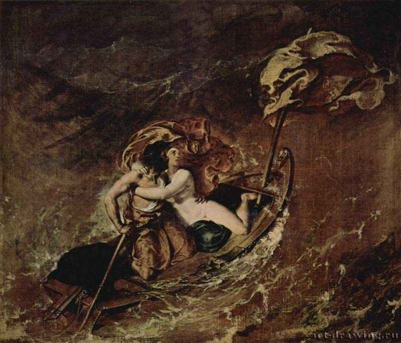 Буря. 1830 - 90 x 16o смХолст, маслоРомантизмВеликобританияМанчестер. Художественная галерея