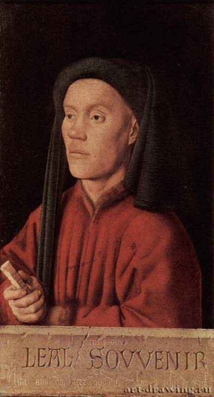 Портрет мужчины (Тимофей). 1432 - 34,5 x 19 смДерево, маслоВозрождениеНидерланды (Фландрия)Лондон. Национальная галереяНазвание по надписи на портрете