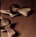 Бракосочетание Арнольфини, картина, посвящённая церемонии бракосочетания Джованни Арнольфини и Джованны Ченами. Деталь. 1434 - 82 x 59,5 см Дерево, масло Возрождение Нидерланды (Фландрия) Лондон. Национальная галерея 