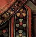 Мадонна каноника Георга ван дер Паэле. Деталь: одеяние Марии. 1436 - 122 x 157 смДерево, маслоВозрождениеНидерландыБрюгге. Муниципальная художественная галереяЗаказчик - каноник Георг ван дер Паэле