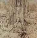 Св. Варвара. 1437 - 34 x 18,5 смДерево, маслоВозрождениеНидерланды (Фландрия)Антверпен. Королевский музей изящных искусств