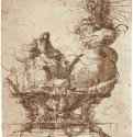 Откровение Иоанна Евангелиста о непорочном зачатии Девы Марии. 1650 - 273 х 198 мм Перо коричневым тоном, отмывка, по наброску металлическим штифтом, на бумаге Нью-Йорк Библиотека Пирпонта Моргана Испания