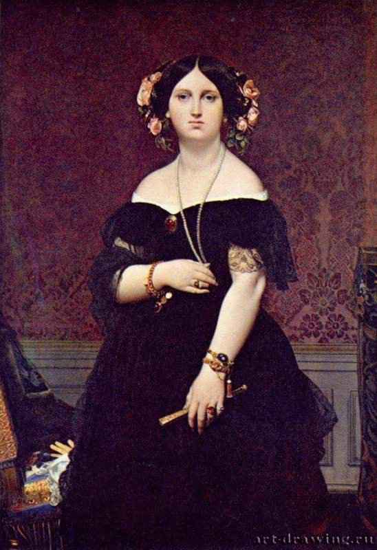 Портрет мадам Муатессье. 1851 - 148 x 101,6 смХолст, маслоНеоклассицизмФранцияВашингтон. Национальная картинная галерея