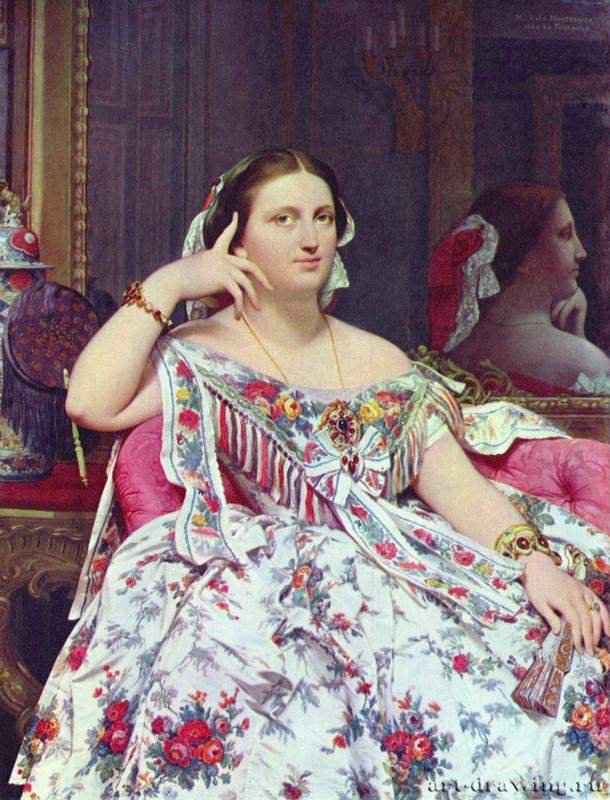 Портрет мадам Муатессье. 1856 - 120 x 92 смХолст, маслоНеоклассицизмФранцияЛондон. Национальная галерея