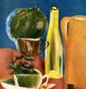 Оранжевый молочник и бутылка. 1936 - 1939 - 45,5 x 33,5 см. Холст, масло. Россия.