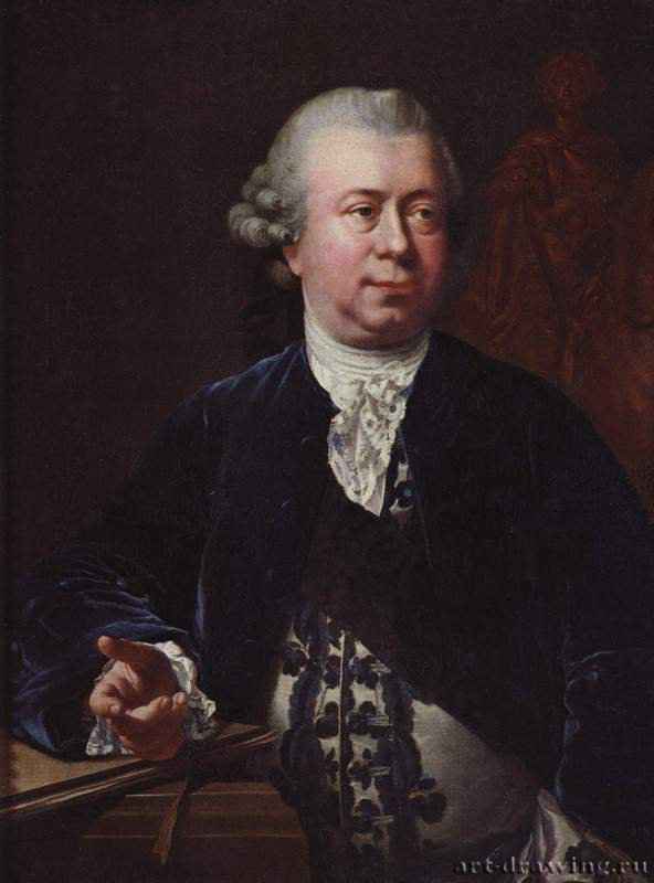 Портрет Жака-Франсуа-Жозефа Сали. 1772 - 82 x 67 смХолстРококоДанияКопенгаген. Государственный художественный музей