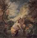 Ухажер в глуши - 1710 *23,17 x 18,7 смХолст, маслоРококоФранцияЭдинбург. Национальная галерея Шотландии
