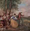 Пастушки (изящные праздники) - 1717 *56 x 81 смХолст, маслоРококоФранцияБерлин. Дворец Шарлоттенбург