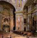 Церковь Санта Кьяра. Вид купола. Интерьер. 1742 - Бра. Италия.