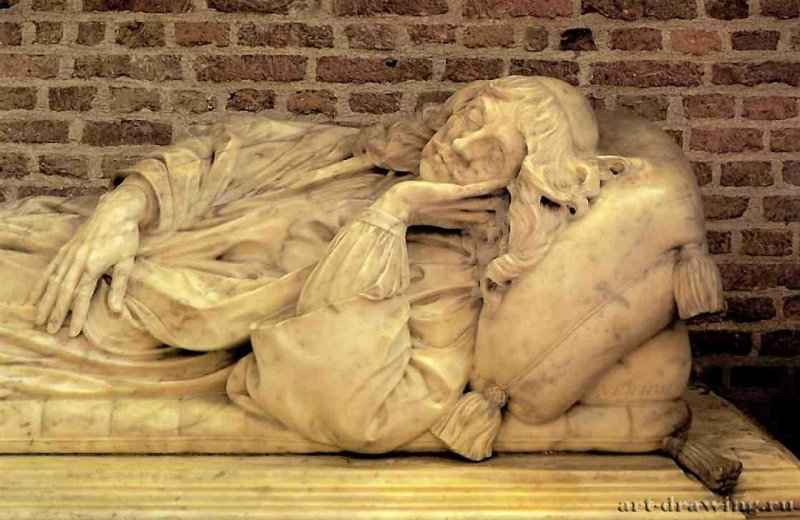 Надгробие Йохана Полиандра ван Керховена. 1663 - Мрамор. Лейден. Церковь св. Петра. Голландия.