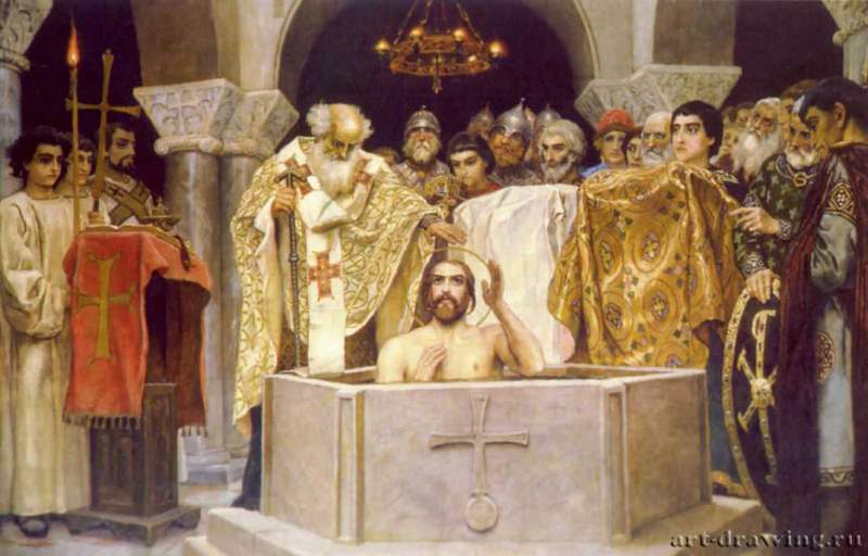 Крещение князя Владимира, 1885 - 1896 г. - Холст, масло. Киев.