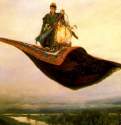 Ковер-самолет, 1880 г. - Холст, масло; 165 х 297 см. Нижегородский художественный музей.