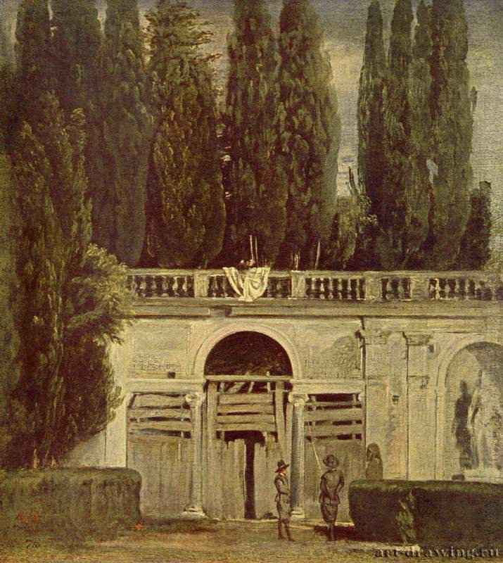 В саду виллы Медичи в Риме - 1630 *48 x 42 смХолст, маслоБароккоИспанияМадрид. Прадо