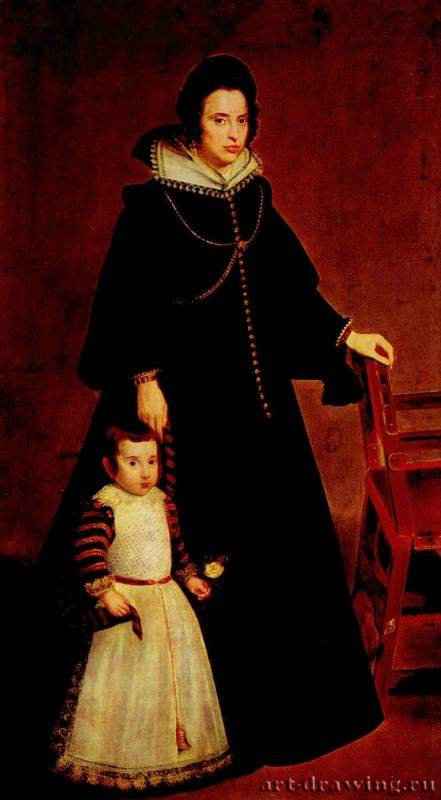 Портрет доньи Антонии Ипеньяррьеты с сыном - 1631-1632205 x 115 смХолст, маслоБароккоИспанияМадрид. Прадо