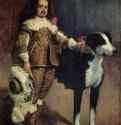 Придворный карлик с собакой - Вторая треть 17 века142 x 107 смХолст, маслоБароккоИспанияМадрид. Прадо