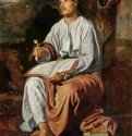 Евангелист Иоанн на Патмосе - 1619-1620135,8 x 102,3 смХолст, маслоБароккоИспанияЛондон. Национальная галерея