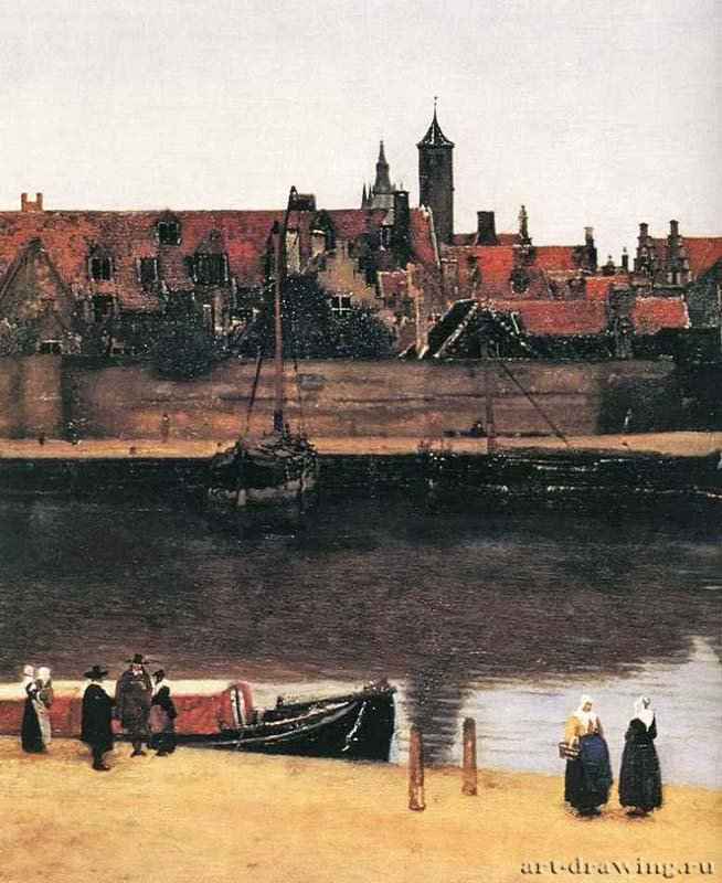 Вид Делфта (фрагмент). 1659-1660 - Холст, масло Маурицхёйз Гаага