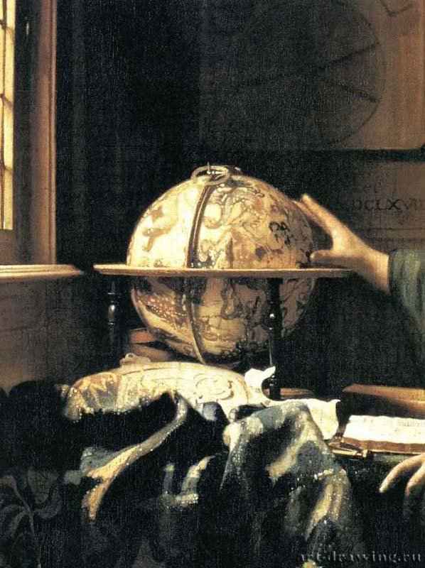 Астроном. Деталь. 1668 - Холст, масло Лувр Париж