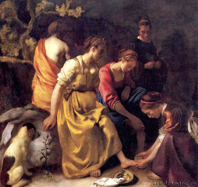 Диана и нимфы. 1655-1656 - Холст, масло 98,5 x 105 Маурицхёйз Гаага 
