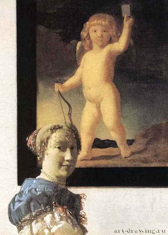 Дама у вирджинала (Деталь). 1670 - Холст, масло Национальная галерея Лондон