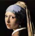 Девушка с жемчужной сережкой (фрагмент) 1655 - Холст, масло Маурицхёйз Гаага