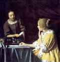 Служанка с письмом и дама. 1667 - Холст, масло 89,5 x 78,1 Собрание Фрик Нью-Йорк