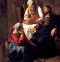 Христос в доме Марии и Марфы - 1654-1655 *160 x 142 смХолст, маслоБароккоНидерланды (Голландия)Эдинбург. Национальная галерея Шотландии