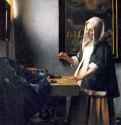 Женщина, взвешивающая жемчуг - 1665 *42 x 35,5 смХолст, маслоБароккоНидерланды (Голландия)Вашингтон. Национальная картинная галерея
