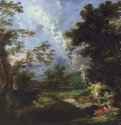 Пейзаж с лествицей Иакова - 1691 *87 x 106 смХолстБароккоГерманияВроцлав 